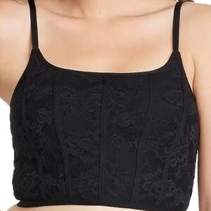 Colsie Black Lace Crop Top